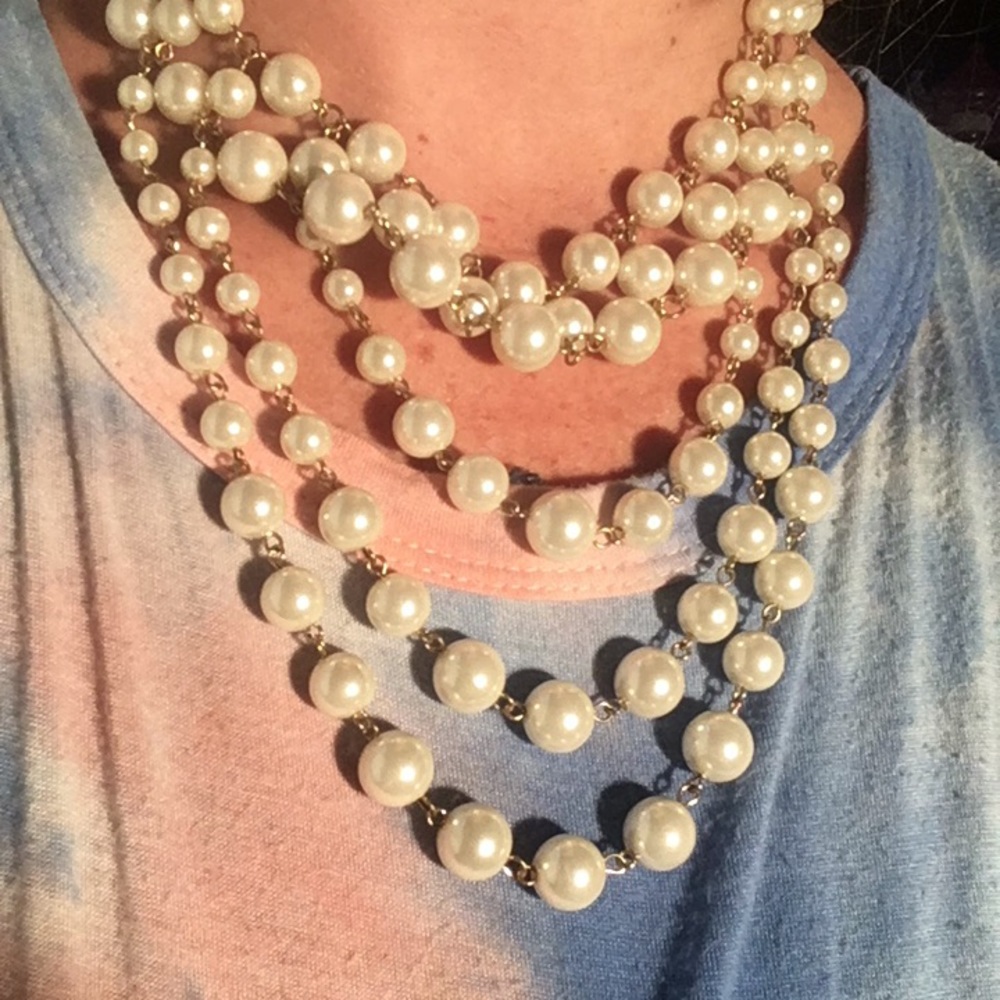 Pearls multi strand necklace NWT - Picture 9 of 16